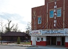 Knox Theater with restored train depot//Chamber of Commerce office in background : Theater, location, art deco, 1930, warrenton, warren county, ga, georgia