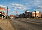 View of Warren County Courthouse and Main Street, Warrenton, GA : Theater, location, art deco, 1930, warrenton, warren county, ga, georgia