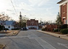View of Knox Theater down Court Square street - back of courthouse on right : Theater, location, art deco, 1930, warrenton, warren county, ga, georgia