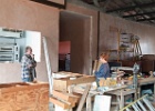Feb 5 - Mike and Maureen discuss progress amid ongoing construction and decoration