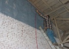 Feb 9 - Mike starts on the high wall priming