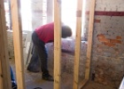 Nov 27 - Alexander preparing brick for sealing